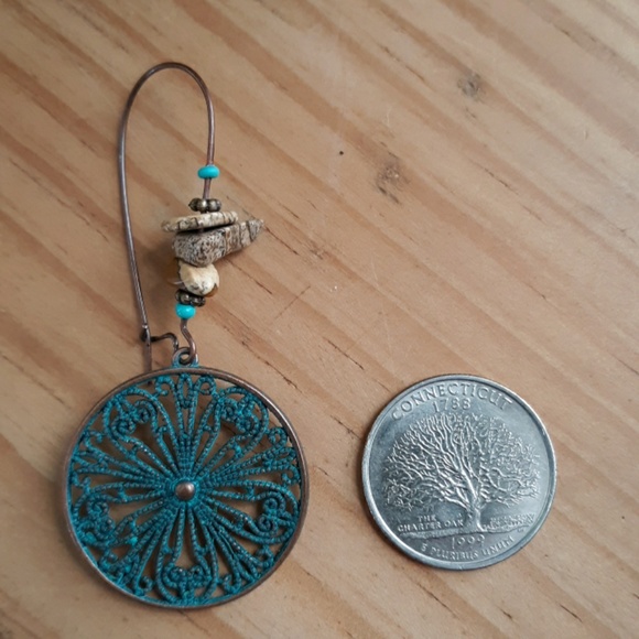 Boho Circle Earrings - Picture 4 of 6